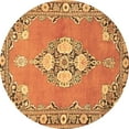 thumbnail image 1 of Ahgly Company Indoor Round Persian Brown Traditional Area Rugs, 7' Round, 1 of 4