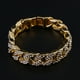 thumbnail image 4 of Elegante pulsera para hombre, joyería de Hip Hop, diamantes de imitación de cristal, diamantes, collar de cadena de eslabones chapado en oro cubano, 20 cm, 4 of 4