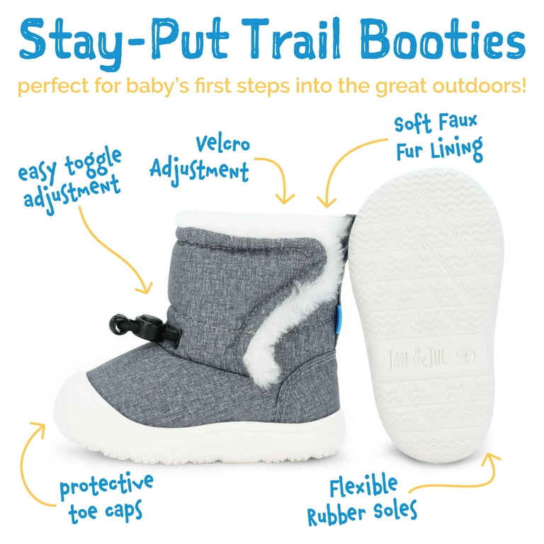 Jan & Jul Stay-Put Trail Booties - Black Jan & Jul Stay-Put Trail Booties - Black