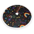 thumbnail image 2 of Christmas Tree Skirt, Cartoon Pride Lgbt Christmas Tree Decorations Indoor, Tree Skirts Mat With Tassel Trim for Halloween New Year Holiday Christmas Party Decor 30 Inches, 2 of 7