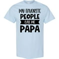 thumbnail image 3 of Inktastic Father's Day My Favorite People Call Me Papa T-Shirt, 3 of 5