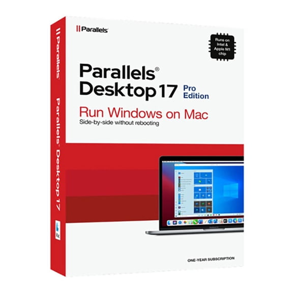 Parallels Desktop 19 Pro Edition Virtual Machine Software for Mac, 1-Year Subscription, 1-User, Box Pack