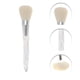 thumbnail image 3 of Conjunto de brochas de maquillaje conveniente de 10 piezas para viajes de negocios, fibra artificial blanca, lana, plástico, 3 of 5