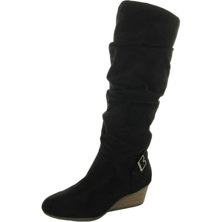 UPC 736715605895 product image for Dr. Scholl s Shoes Womens Break Free Faux Suede Side Zip Knee-High Boots | upcitemdb.com