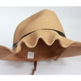 thumbnail image 2 of NICEXMAS Men Wide Brim Straw Hat Beige Breathable Lightweight for Outdoor Activities, 2 of 5