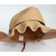 thumbnail image 3 of Sombrero de ala ancha para hombre, de verano, de paja, plegable, para playa, para adultos (beige), 3 of 3