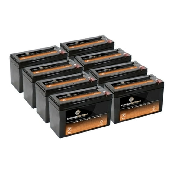 Chrome Battery 12V (12 Volts) 8Ah SLA Battery replaces Ub1280 Np8.5-12 Ps-1280 Gp1280 Bp8-12 - 8pk