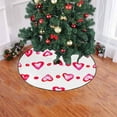 thumbnail image 2 of FMSHPON Watercolor Love Heart Dot Xmas Christmas Tree Skirt Stand Mat for Holiday Party Decoration Indoor Outdoor 36 inches, 2 of 3
