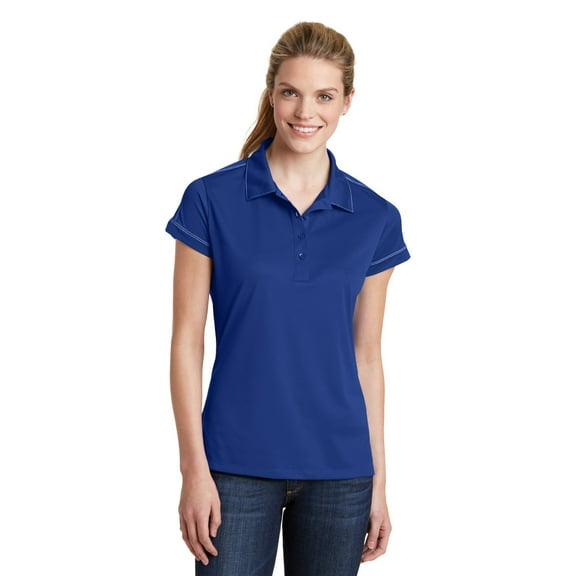 Sport-Tek Ladies Contrast Stitch Micropique Sport-Wick Polo. LST659