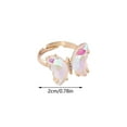 thumbnail image 2 of WREESH Ladies Fashion Creative Gradient Butterfly Adjustable Ring With Opening, 2 of 2