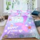thumbnail image 2 of Cola de sirena Funda nórdica King Cartoon Rainbow Bedding Set Escala Gradiente Rosa, 2 of 5