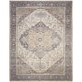 thumbnail image 2 of Nourison Vintage Washables 7'10" x 9'10" Ivory Purple Vintage Indoor Rug, 2 of 9