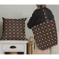 thumbnail image 5 of Soimoi Brown Heavy Satin Fabric Aster & Roses Damask Print Fabric by the Yard 54 Inch Wide, 5 of 5