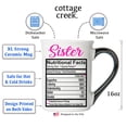 thumbnail image 3 of Cottage Creek Sister 16oz. Coffee Mug for Sisters, Ceramic, Letter Print, 3 of 5