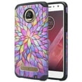 thumbnail image 2 of SPY Case forMoto Z2 Play Case, Motorola Moto Z2 Play Slim Cover Hybrid Dual Layer[Shock Resistant] Case for Moto Z2 Play - Rainbow Flower, 2 of 4