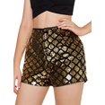 thumbnail image 3 of Shorts Clubwear à Paillettes Taille Haute pour Femmes, 3 of 4