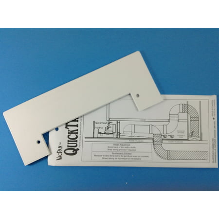 VacPan Trim Plate for Central Vacuum Systems WHITE. A Dustpan to your Built in (Best Rated Central Vacuum System)