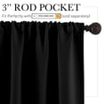 thumbnail image 2 of Bloque de luz solar Blackout Curtains RYB HOME de 42 x 45 pulgadas, color negro, 2 of 9