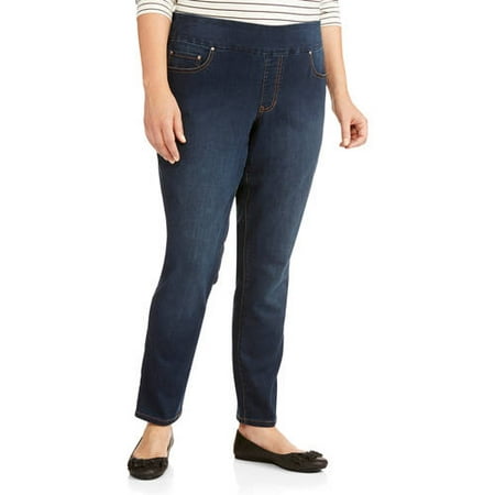 Faded Glory - Women's Plus-Size Pull-On Skinny Jeans - Walmart.com