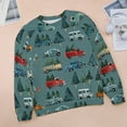 thumbnail image 6 of Christmas Train Cedar Tree Womens Oversized Sweatshirts Hoodies Crewneck Casual Tops Comfy FallWinter Clothes 2024, 6 of 7
