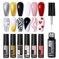 thumbnail image 2 of LILYCUTE 5ml Línea De Uñas Gel Esmalte Purpurina Oro Plata Dibujo Pintura Para Arte Manicura UV Color Gao Jiahui  unisex, 2 of 2