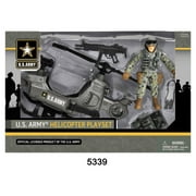 U.S. Army Multi-color Helicopter Action Figure Set, 5 Pieces