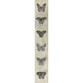 thumbnail image 2 of Jacobs, Cindy 6x14 White Modern Wood Framed Museum Art Print Titled - Row of Butterflies II, 2 of 4