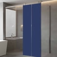 thumbnail image 4 of Navy Blue Pure Color Window Privacy Film, Aesthetics Contemporary Luxury Static Cling UV Sun Blocking Tint Film Heat Control Windows Films for Bedroom Bathroom, Window Stickers 23.6"x59", 4 of 8