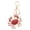 Red, variant on Keychain Pendant DIY Accessories Sparkling Faux Crystal Beads Crab Charm Key Ring Backpacks Handbags Accessories
