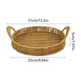 thumbnail image 3 of Fmbmuo Imitation Rattan Woven Fruit Storage Basket , Miscellaneous Basket , For Home Bathroom Bedroom Office Sundries Cosmetics Toys, 3 of 6