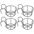 thumbnail image 2 of 4 Piezas Maceteros Colgantes para Barandillas, Soportes Macetas, Estantes de Hierro Plantas, Valla, Soporte Macetas Metal BalcóN, Cesta PequeñO, 2 of 5