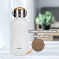 thumbnail image 2 of YOHKOH Portable Mini Water Bottle,Stainless Steel Leakproof Vacuum Flask Thermos Cup,8.8oz,White, 2 of 10