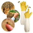 thumbnail image 3 of 1Pair Soft Hand, Straight Thumb Beekeeper XXL Size Yellow Gloves, 3 of 6