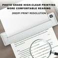 thumbnail image 4 of Portable Printer Wireless Inkless Printer Supports 8.26''x11.69'' Thermal Paper Printer BT Connection Printer A4 Thermal Paper Compatible with iOS, Android & Laptop for Office Car Home, Trav, 4 of 5
