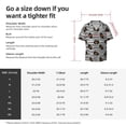 thumbnail image 5 of Pofeuu Haloween Pumpkins Print Mens Casual Short Sleeve Shirts Beach Summer Spread Collar Pocket Tops Men's Casual Short-sleeved Shirt-3X-Large, 5 of 5