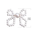 thumbnail image 2 of Pearl Drop Earrings with Bow Elegant Dangle Earrings for Women Stylish Jewelry, 2 of 5