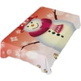 thumbnail image 5 of Coolnut Christmas Snowman Tablecloth, Waterproof Washable Polyester Square Table Cover, Durable Tablecloth for Kitchen Dining Table Party Decor, 54"x54", 5 of 7