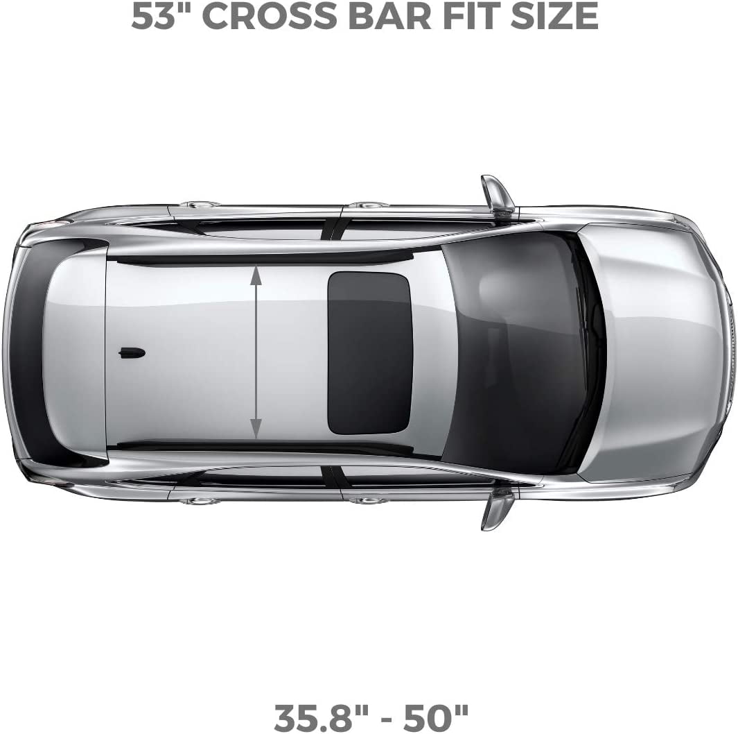 Aoodor 47” Pro Aluminum Universal Roof Rack Cross Bars with 4