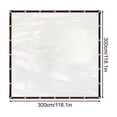 thumbnail image 2 of Tahtuvzn School Clear Tarps Poly Tarpaulin Outdoor Garden Rainproof Covering Vinyl Tarp with for Patio Plant Camping Home Decor, 2 of 2