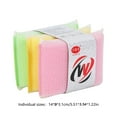 thumbnail image 3 of Elainilye Sponges for Dishes, 3 Pack Dish Sponges for Cleaning, Non-Scratch Scrub Sponges, Kitchen Sponges for Dishes, Cookware, Sink Cleaning, Yellow,Green,Pink, 3 of 6