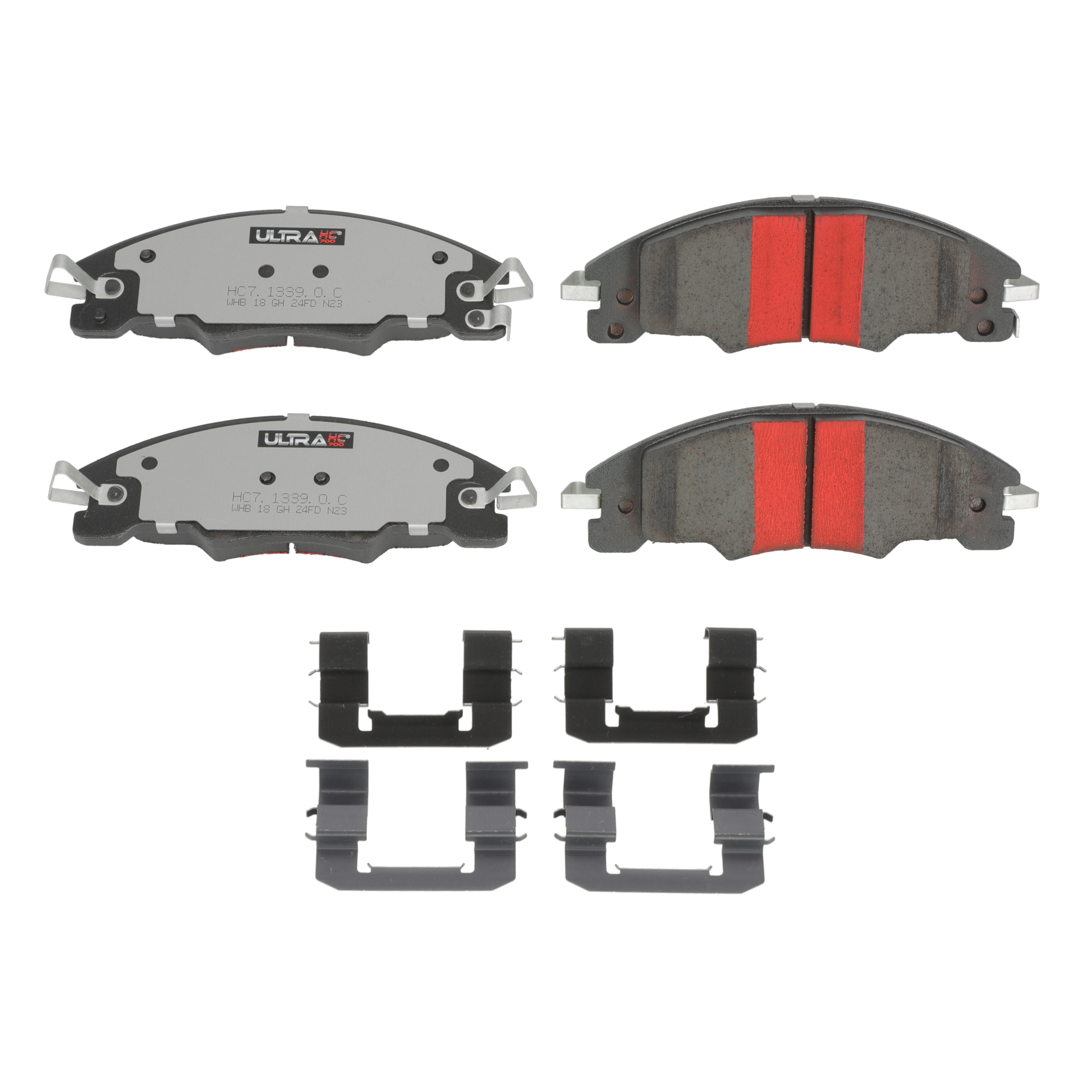 UltraHC 700 Brake Pad Set, Front HC7.1339.0.C, Ford Focus 2011-2008