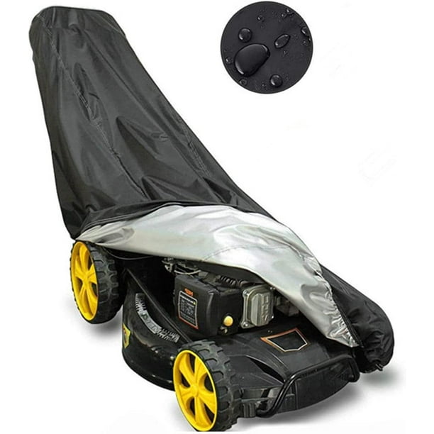 Cubierta Protectora Externa De Ajuste Universal Para Cortacésped Eléctrico, Cubierta Protectora Resistente Al Agua Y Resistente A Los Rayos UV Para Cortacésped -Negro-188 * 99 * 64 Cm