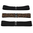 thumbnail image 3 of Femmes Robe Élastique Ceinture, Mode Large Ceinture Extensible Ceinture Cinch Ceinture Cummerbund, 3 of 5