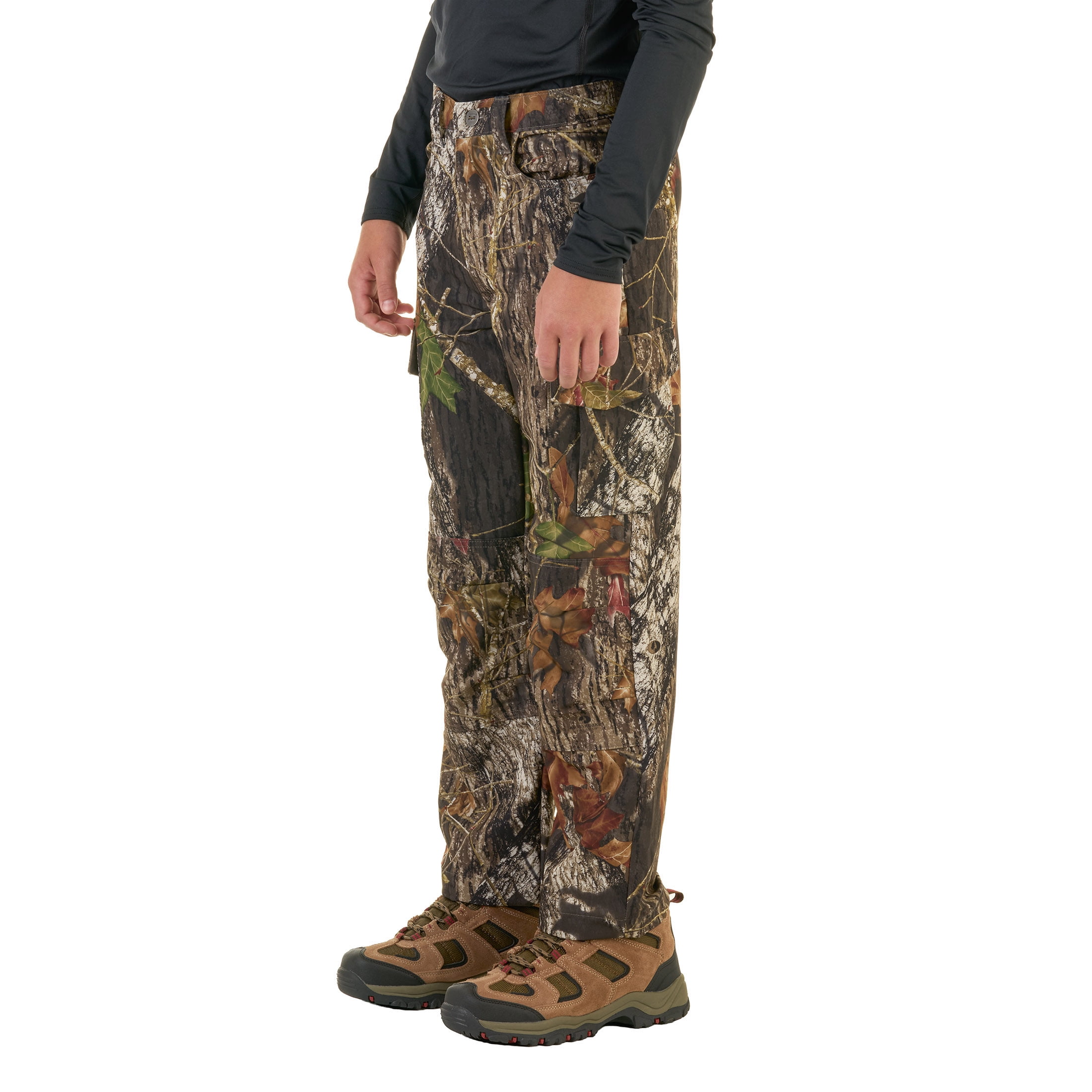 Mossy Oak Breakup Youth Stretch Cargo Hunting Pant, Mossy Oak Breakup, XS