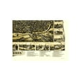 thumbnail image 2 of Historic Panoramic View - Richmond Indiana - Gilman 1884 - Vintage Wall Art, 2 of 4