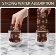 thumbnail image 6 of 6 Pcs Funny Kitchen Towels,Brown Christmas Snowflake Pattern Microfiber Dish Towels,Kitchen Tea Towels,Kitchen Towel Set (18" X 26"), 6 of 7
