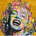 thumbnail image 2 of Dean Russo Collection 20x20 Black Ornate Wood Framed with Double Matting Museum Art Print Titled - Marilyn, 2 of 4