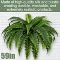 thumbnail image 4 of LINBONIO Set of 2 Artificial Fern,59IN Artificial Boston Fern Large Hanging Plant,Fake Ferns for Planter Garden Porch Entrance Home Windowsill Yards Farmhouse Decoraction, 4 of 8