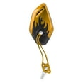 thumbnail image 4 of Motorcycle Rear View Mirrors, 1 Pair of  Scooter Aluminum Flame Pattern Side Rear View Mirrors for  M8M10 Universal Motorcycle, 4 of 8