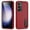 Red+Black, variant on Feishell Case for Samsung Galaxy A26 5G,Heavy Duty 3 Layer Military Protection with Hidden Kickstand Shock Resistant Armor Hybrid Bumper Rugged Rubber Phone Cover,Black+Black